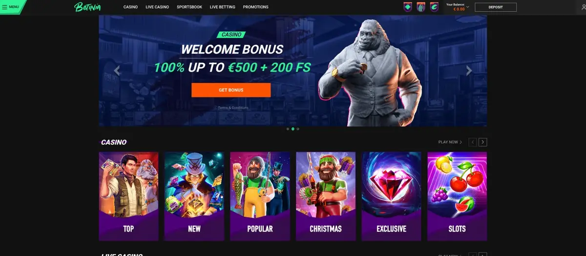 Betinia screenshot