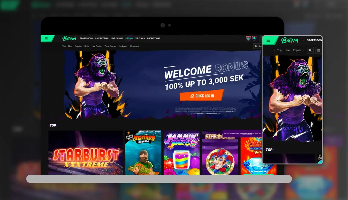 Betinia screenshot